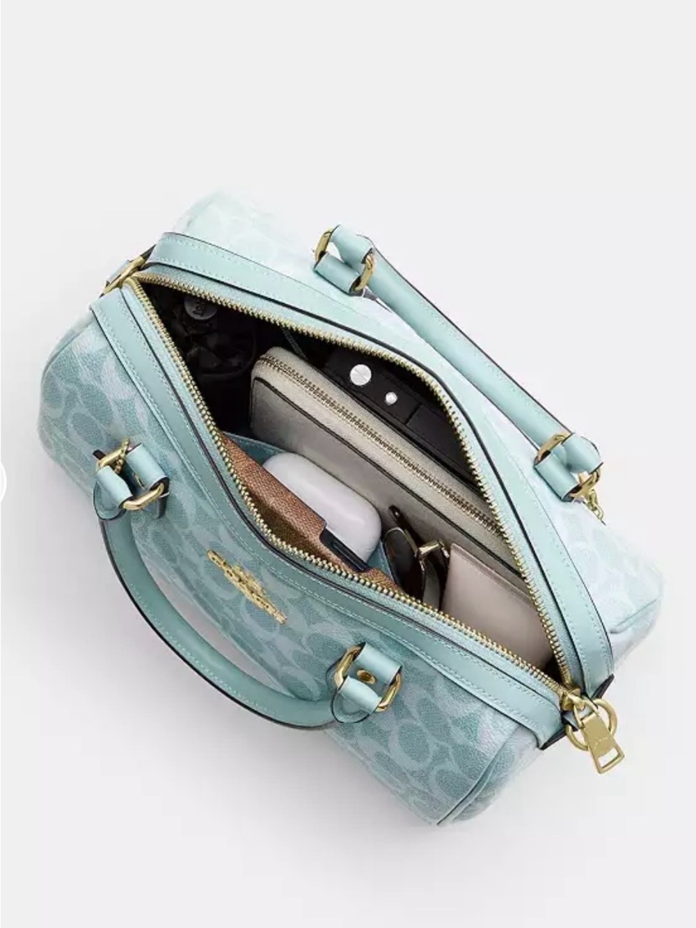🧜‍♀️New Coach Rowan Satchel CEY39  Mermaid Theme🧜🏿‍♀️ - Picture 7 of 12
